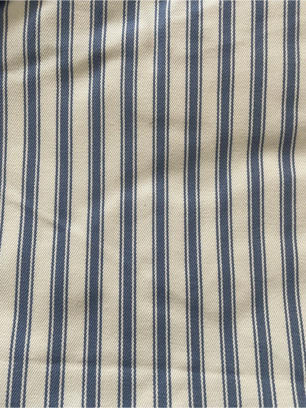 NEW IKEA FLEKKE Blue and White Striped King size Bed Skirt